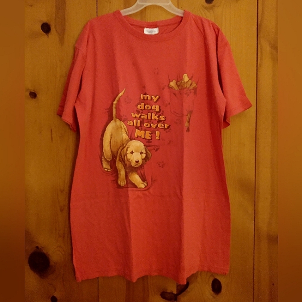 Creative Apparel Oversized TShirt with Dog/Puppy Print